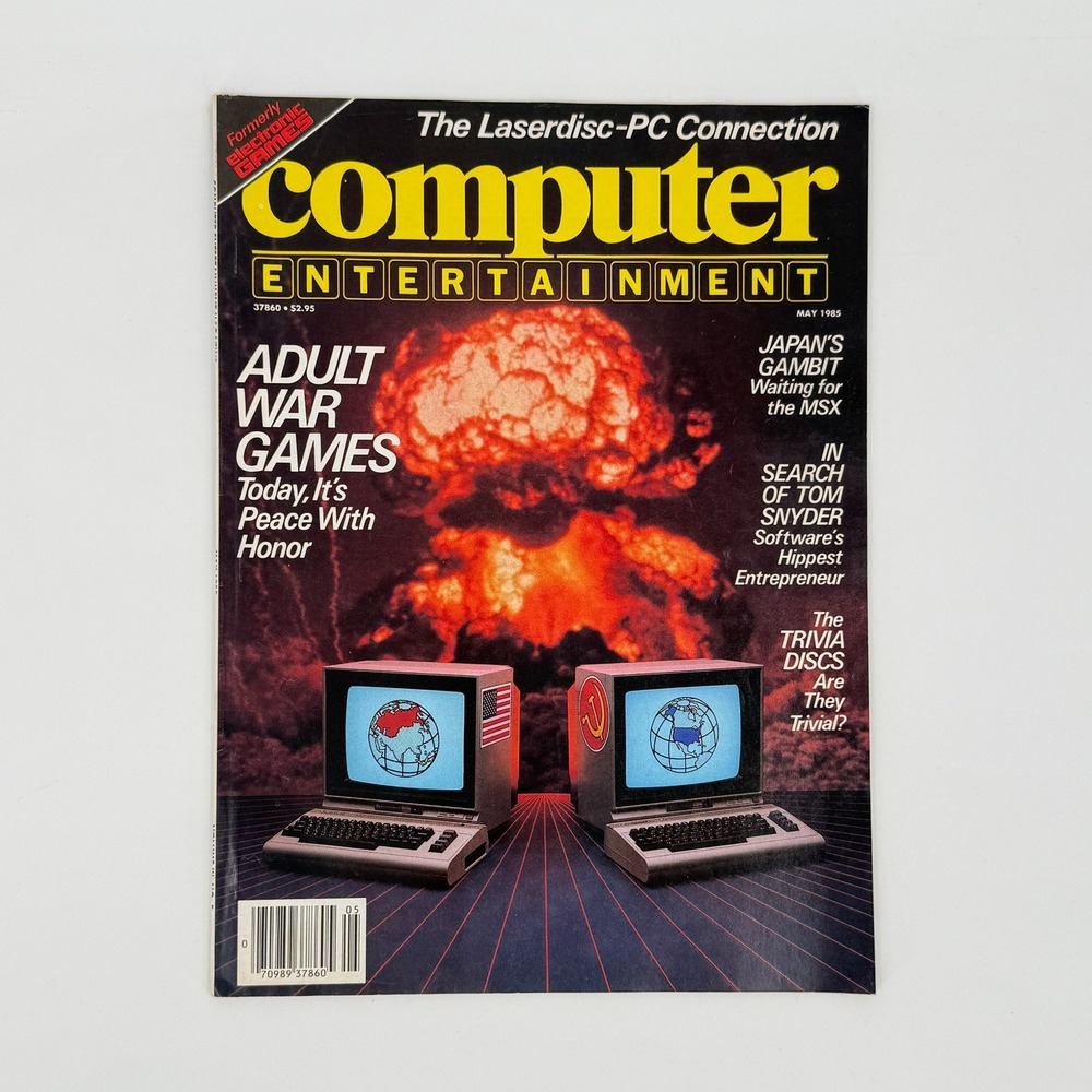 Computer Entertainment May 1985 Vintage Gaming Magazine MicroProse MSX Commodore